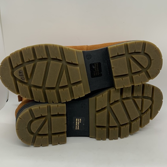 Avellini Suede Hiking Boots Brown 39 Genuine Shearling Lining Gorpcore Camping - Picture 11 of 16